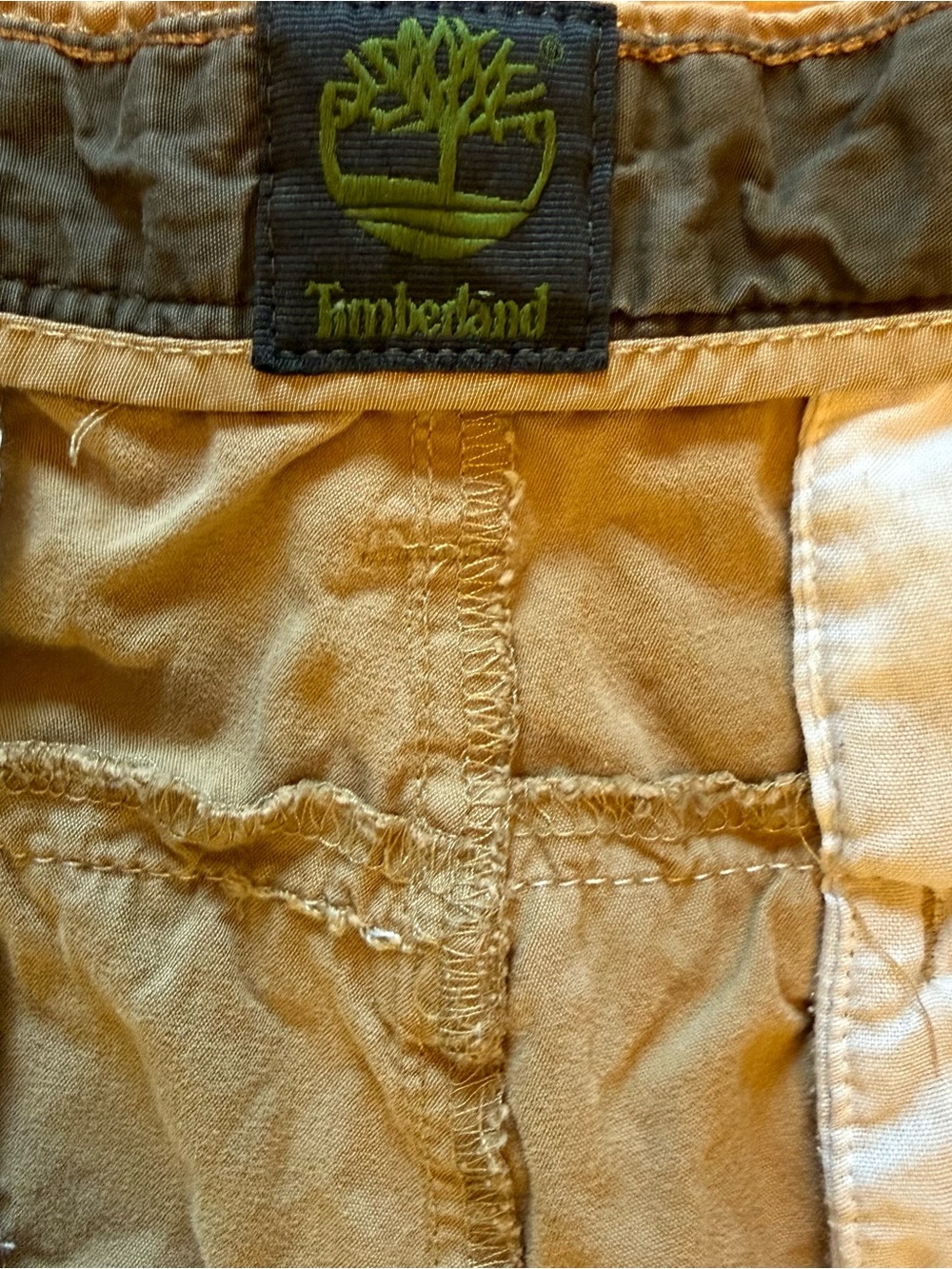 Men's Tan Timberland Five Pocket Convertible Cargo Pants to Shorts - Picture 3 of 16